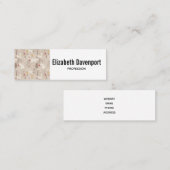 Cute Woodland Animals Nordic Pattern Mini Visitekaartje (Voorkant / Achterkant)