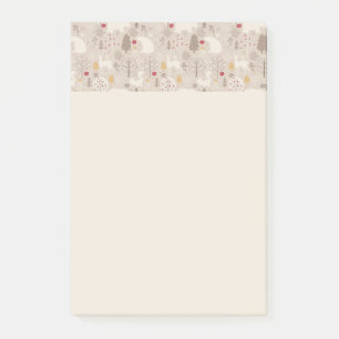 Cute Woodland Animals Nordic Pattern Post-it® Notes