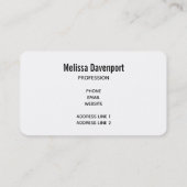 Cute Woodland Animals Nordic Pattern Visitekaartje (Achterkant)