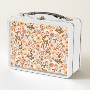 Cute Woodland Baby Deer Floral Pattern