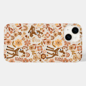 Cute Woodland Baby Deer Floral Pattern Case-Mate iPhone Case (Achterkant (horizontaal))