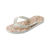 Cute Woodland Baby Deer Floral Pattern Kinder Teenslippers (Schuin)