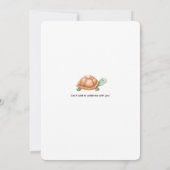 Cute Woodland Baby shower Thème Invitation (Dos)