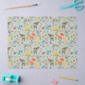 Cute Woodland Creaters Animal Pattern Tissuepapier (Craft)