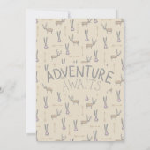 Cute Woodland Créatures Baby Sprinkle Invitation (Dos)