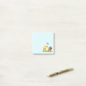 Cute Woodland Creatures Cartoon Illustration Post-it® Notes (Op bureau)