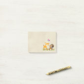 Cute Woodland Creatures Cartoon Illustration Post-it® Notes (Op bureau)
