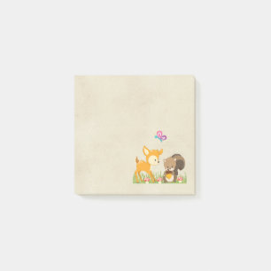 Cute Woodland Creatures Cartoon Illustration Post-it® Notes