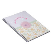 Cute Woodland Creatures Pattern Notitieboek (Rechterzijde)
