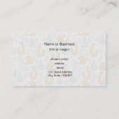 Cute Woodland Creatures Pattern Visitekaartje (Achterkant)