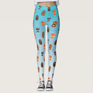 Cute Woodland Creatures Thames Women's Leggings