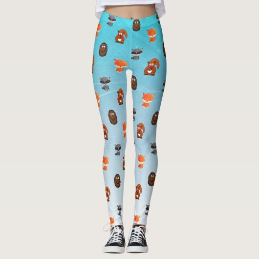 Cute Woodland Creatures Thames Women's Leggings (Voorkant)