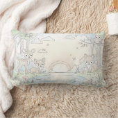 Cute Woodland Fawn & Fox Kussen (Deken)