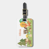 Cute Woodland Forest Animals en Creaters Bagagelabel (Voorkant verticaal)