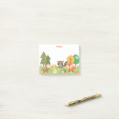 Cute Woodland Forest Animals en Creaters Post-it® Notes (Op bureau)