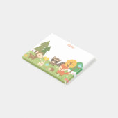 Cute Woodland Forest Animals en Creaters Post-it® Notes (Schuin)