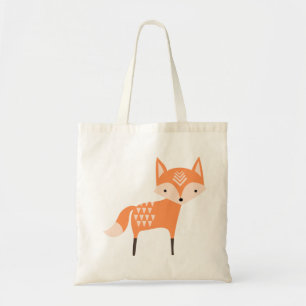 Cute Woodland Fox Canvas tas