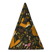 Cute Woodland Fox Pattern Feesthoedjes (Rechts)