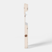 Cute Woodland Hedégel & Mushroom Pattern iPhone Hoesje (Linkerkant)