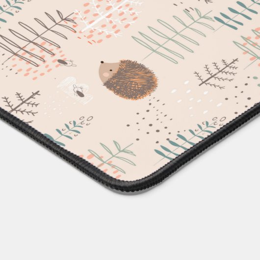 Cute Woodland Hedegel Pattern Bureaumat (Hoek)