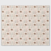 Cute Woodland Hedegel Pattern Cadeaupapier (Vlak)