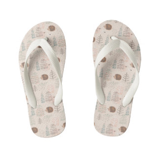 Cute Woodland Hedegel Pattern Kinder Teenslippers