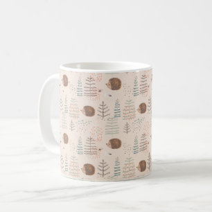 Cute Woodland Hedegel Pattern Koffiemok
