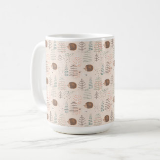 Cute Woodland Hedegel Pattern Koffiemok