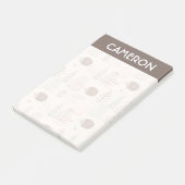 Cute Woodland Hedegel Pattern Post-it® Notes (Schuin)