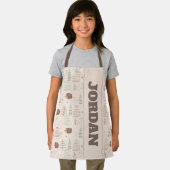 Cute Woodland Hedegel Pattern Schort (Insitu)