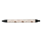 Cute Woodland Hedegel Pattern Zwarte Inkt Pen (Voorkant)
