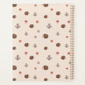 Cute Woodland Hérisson et Motif de champignons (Dos)