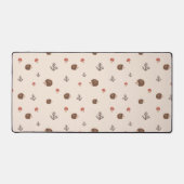 Cute Woodland Hérisson et Motif de champignons (Recto)