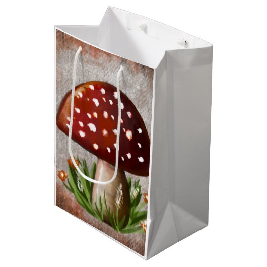 Cute Woodland Mushroom Tissue Paper Medium Cadeauzakje (Voorkant Gekanteld)