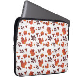 Cute Woodland Squirrel Autumn Pattern Laptop Sleeve (Voorkant Rechts)