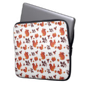Cute Woodland Squirrel Autumn Pattern Laptop Sleeve (Voorkant Links)