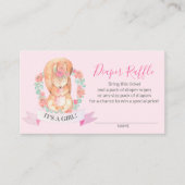 Cute Woodland Squirrel Diaper Raffle Ticket (Voorkant)