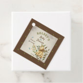Cute Woodland Teddy Bear Boy Baby shower Bedankjes Labels (In situ)