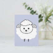 Cute Wooly Lamb Face Briefkaart (Staand voorkant)