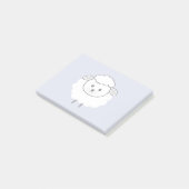 Cute Wooly Lamb Face Post-it® Notes (Schuin)