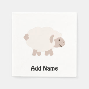 Cute Wooly lamb Servetten