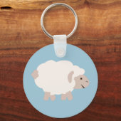 Cute Wooly lamb Sleutelhanger (Voorkant)