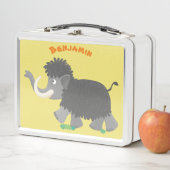 Cute wooly mammoth cartoon-illustratie (In situ)