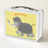 Cute wooly mammoth cartoon-illustratie (Achterkant)