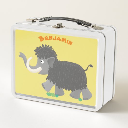 Cute wooly mammoth cartoon-illustratie (Voorkant)