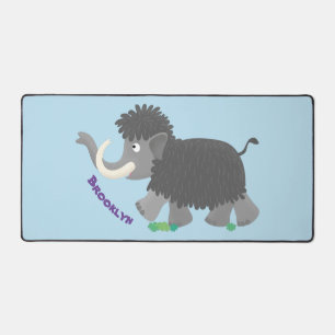 Cute wooly mammoth cartoon-illustratie bureaumat