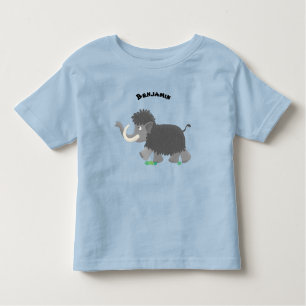 Cute wooly mammoth cartoon-illustratie kinder shirts