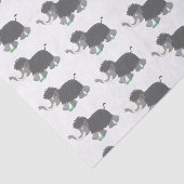 Cute wooly mammoth cartoon-illustratie tissuepapier (Detail)