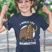 Cute Wooly Mammoth Funny Prehistorische Animal T-shirt