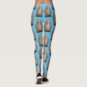 Cute wooly rhino elasmotherium cartoon leggings (Achterkant)